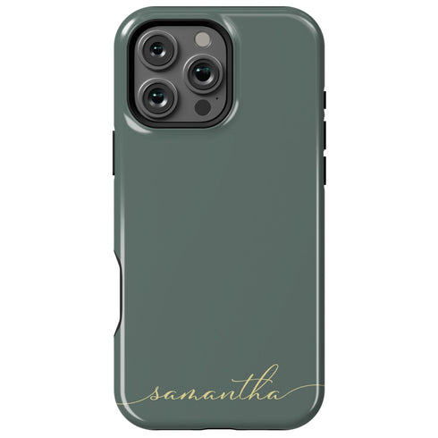 Custom Name Fresh Calligraphy iPhone Case - Horizontal